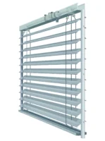 Moderner Lamellenrolladen aus Aluminium mit Motorsteuerung